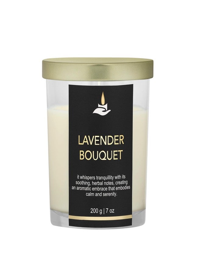 PROSPERRO LUMO by Parkash Candles Premium Scented Soy Wax Candle 200 gm 25-30 Hrs Luxury Aroma Therapy Votive Jar Scented Candles for Home Decor Gift Set (Lavender Bouquet) - Image 3